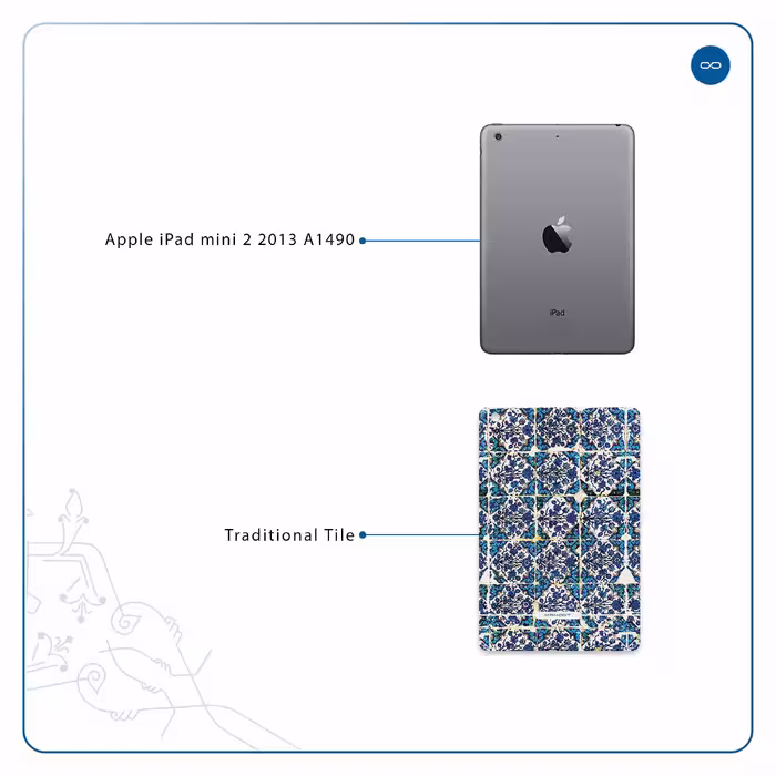 برچسب پوششی ماهوت مدل Iran-Tile1 مناسب برای تبلت اپل iPad mini 2 2013 A1490