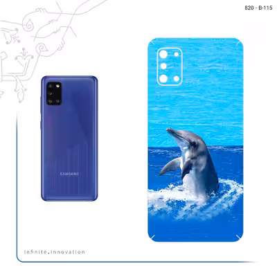 برچسب پوششی ماهوت مدل Dolphin مناسب برای گوشی موبایل سامسونگ Galaxy A31