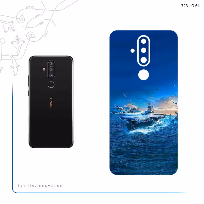 برچسب پوششی ماهوت مدل Warship مناسب برای گوشی موبایل نوکیا X71