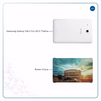 برچسب پوششی ماهوت مدل Rome City مناسب برای تبلت سامسونگ Galaxy Tab E 9.6 2015 T560