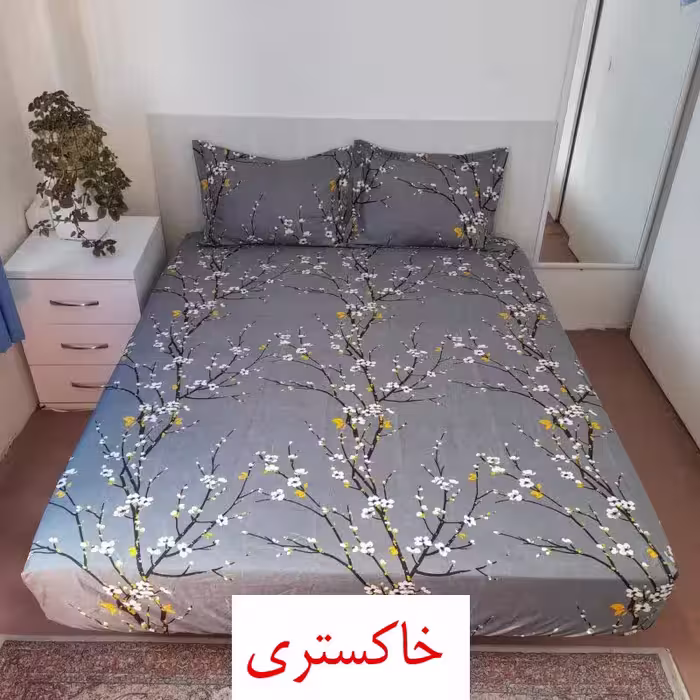 سرویس ملحفه مدل شکوفه گل کد 160 دو نفره سه تکه