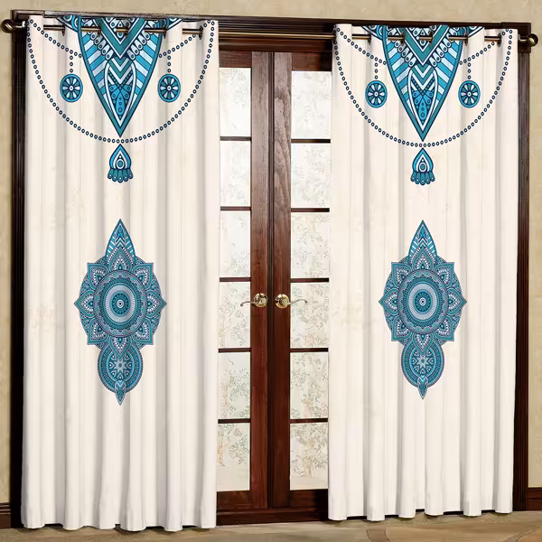 پرده مدل مخمل پانچی کد 7222 سایز 280x140 سانتی متر