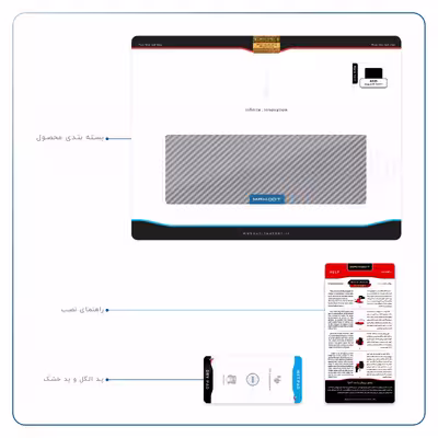 برچسب پوششی ماهوت مدل Steel-Fiber مناسب برای تبلت ایسوس Zenpad 3S 10 2017 Z500KL