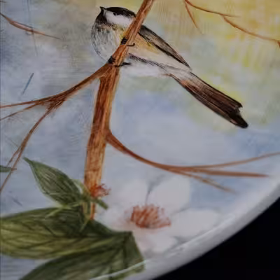 شیرینی خوری سرامیکی هیوا طرح شکوفه کد 11152808