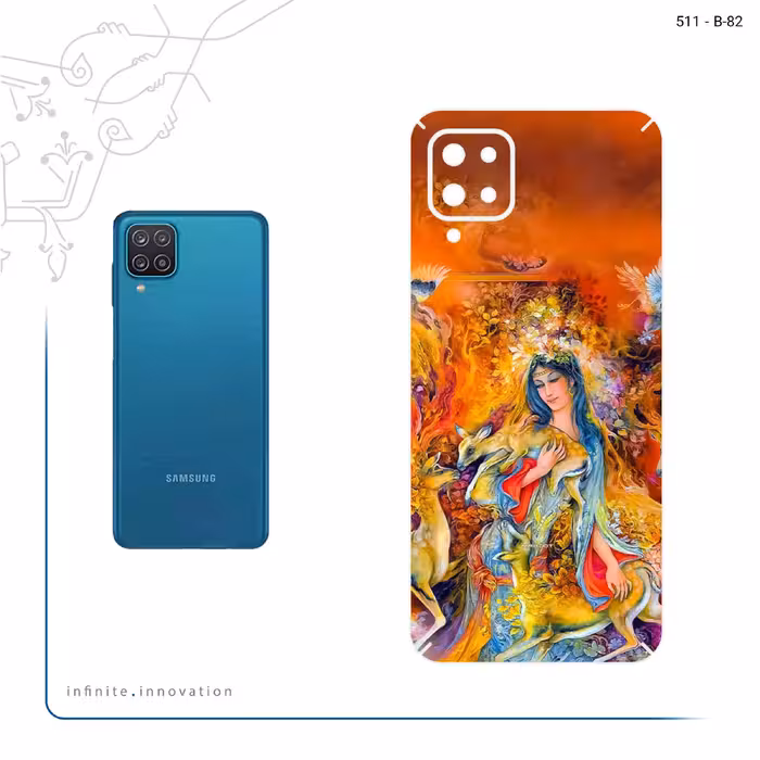 برچسب پوششی ماهوت مدل Persian miniature 2 مناسب برای گوشی موبایل سامسونگ Galaxy A12