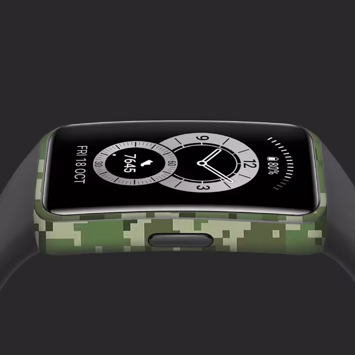 برچسب ماهوت طرح Army Green Pixel مناسب برای ساعت هوشمند هوآوی band 6