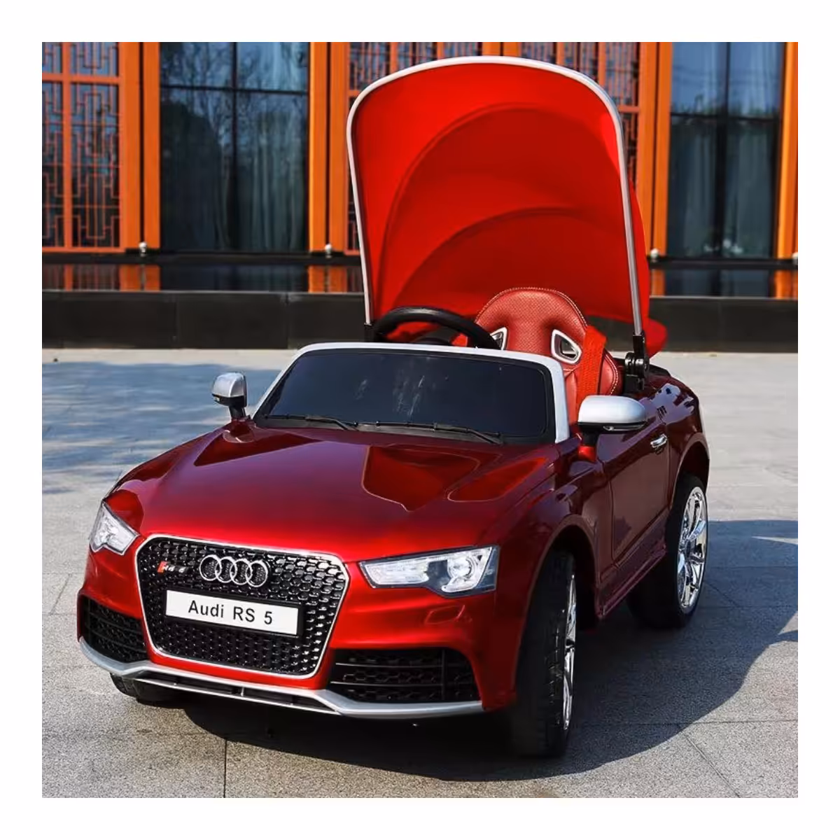 ماشین شارژی مدل audi طرح سایه بان دار کد 898