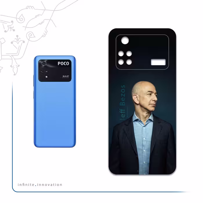 برچسب پوششی ماهوت مدل Jeff-Bezos مناسب برای گوشی موبایل شیائومی Poco M4 Pro 4G