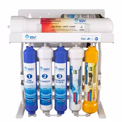 دستگاه تصفیه آب اس اس وی مدل PureLine 2W X910  به همراه شیر تصفیه آب کد 03