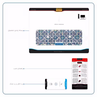 برچسب پوششی ماهوت مدل Iran-Tile1 مناسب برای تبلت مایکروسافت Surface Pro 2 2013