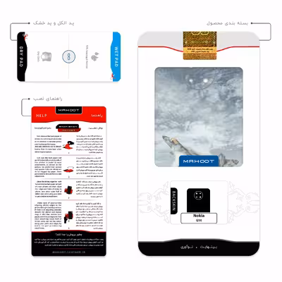 برچسب پوششی ماهوت مدل F-22-Raptor مناسب برای گوشی موبایل نوکیا G10