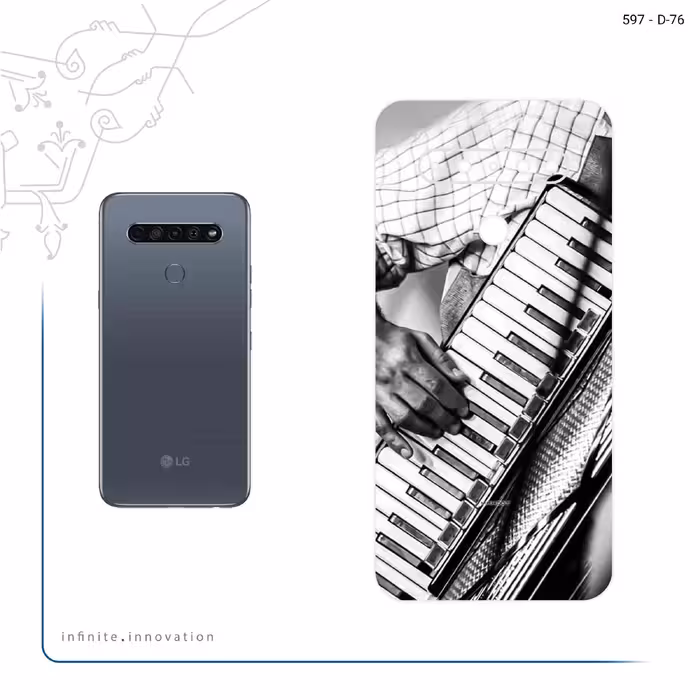 برچسب پوششی ماهوت مدل Accordion مناسب برای گوشی موبایل ال جی K61