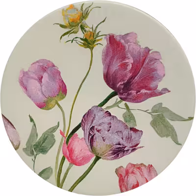 بشقاب دیوارکوب سفالی مدل بهار کد 5 مجموعه 2 عددی