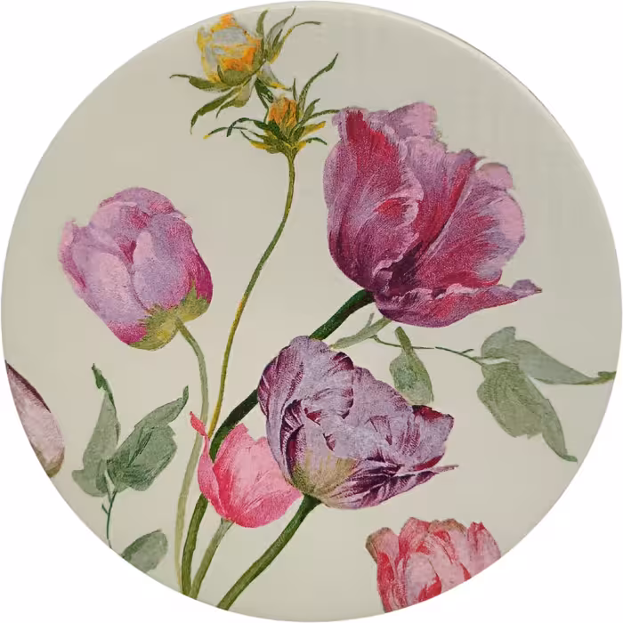 بشقاب دیوارکوب سفالی مدل بهار کد 5 مجموعه 2 عددی