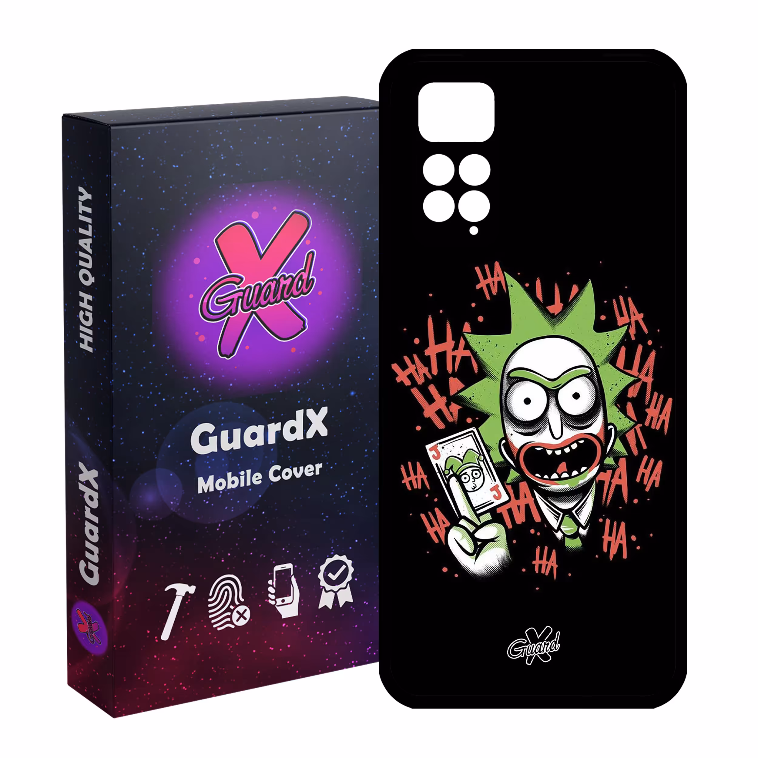 کاور گارد ایکس طرح Rick and Morty مدل Glass10151 مناسب برای گوشی موبایل شیائومی Redmi Note 11S/ Note 11 4G