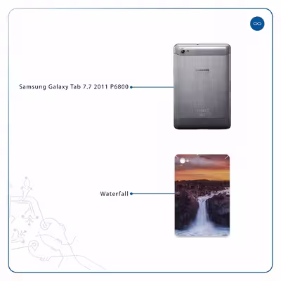 برچسب پوششی ماهوت مدل Waterfall مناسب برای تبلت سامسونگ Galaxy Tab 7.7 2011 P6800