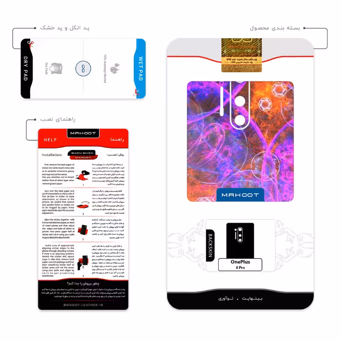 برچسب پوششی ماهوت مدل Inside Cell Digital Art مناسب برای گوشی موبایل وان پلاس 8 Pro