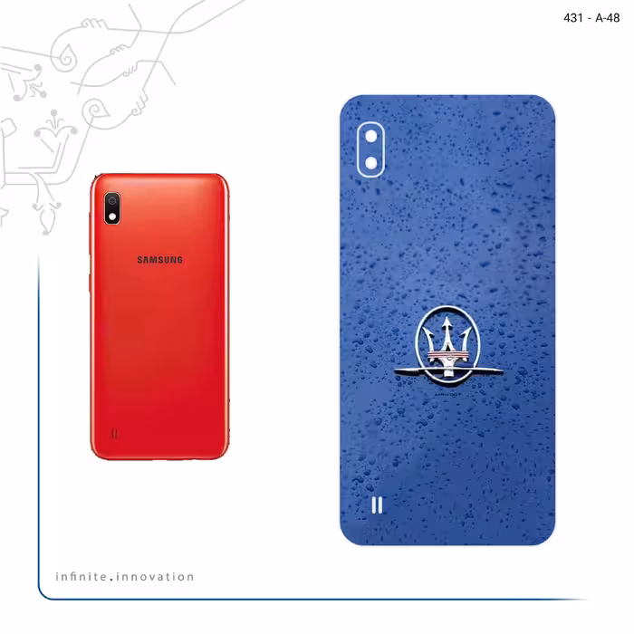 برچسب پوششی ماهوت مدل Maserati مناسب برای گوشی موبایل سامسونگ Galaxy A10