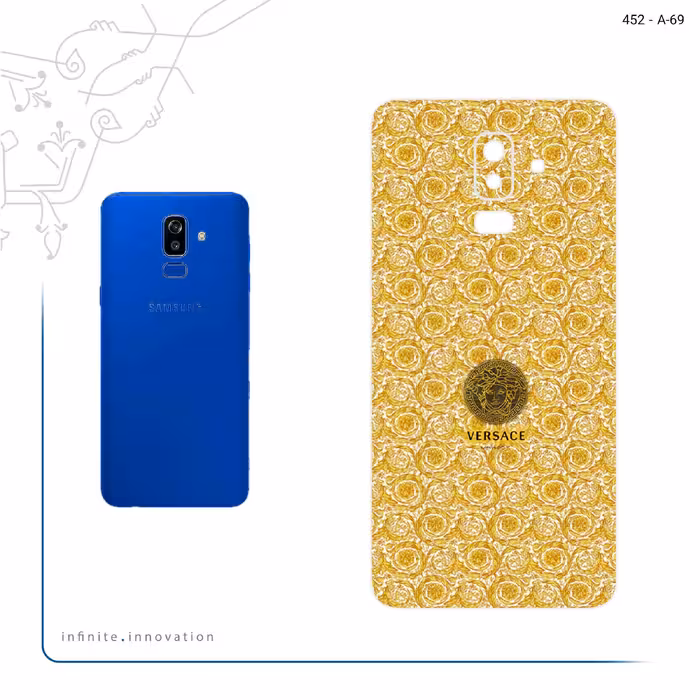 برچسب پوششی ماهوت مدل versace مناسب برای گوشی موبایل سامسونگ Galaxy J8
