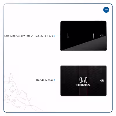 برچسب پوششی ماهوت مدل Honda Motor مناسب برای تبلت سامسونگ Galaxy Tab S4 10.5 2018 T830