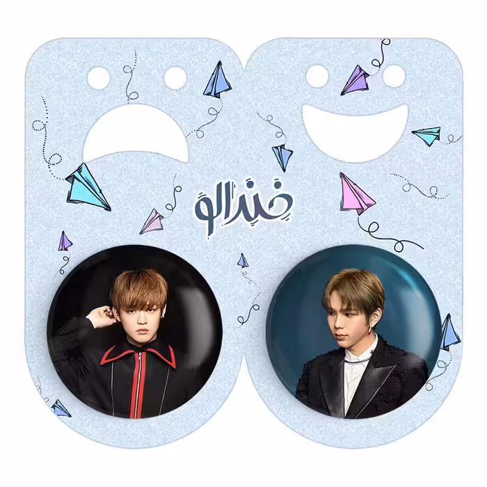 پیکسل خندالو مدل شوتارو و چنله گروه NCT کد 1221212218 مجموعه 2 عددی