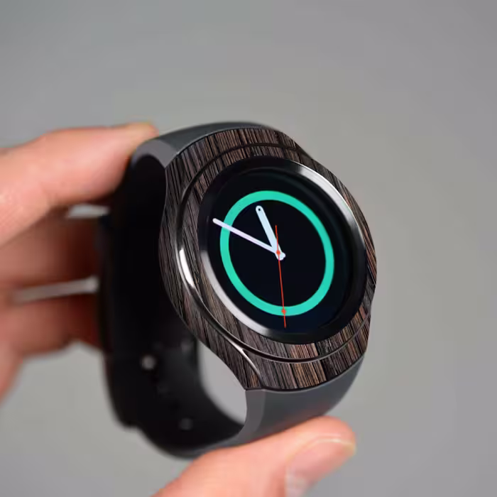 برچسب ماهوت طرح Burned_Wood مناسب برای ساعت هوشمند سامسونگ Galaxy Gear S2