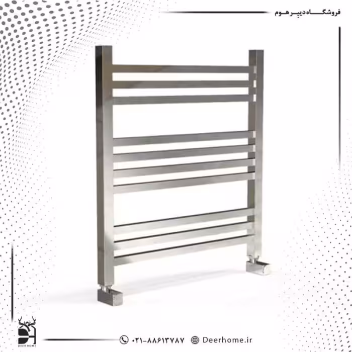 حوله خشک کن استیل کروم فلت