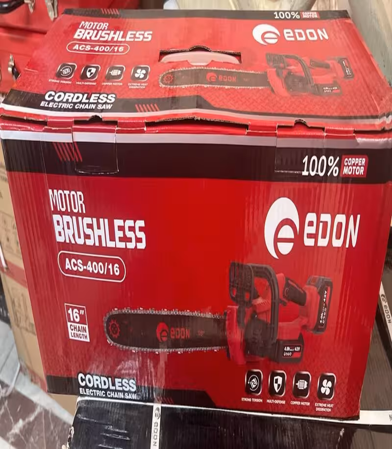 اره شارژی 40 سانت براش لس دو باطری همزمان ادون edon مدل400/16