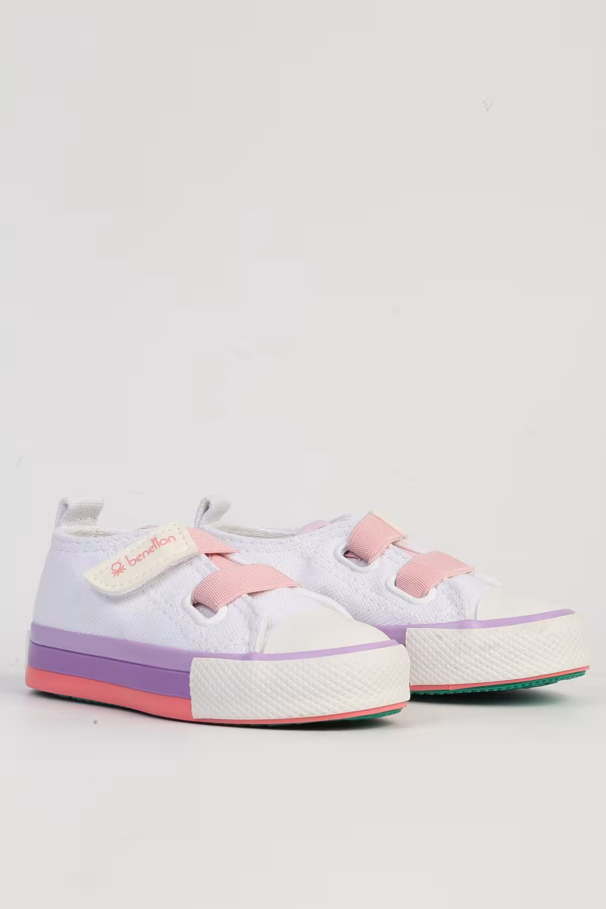اسنیکر دخترانه و پسرانه بچگانه کفش ورزشی کودکان صورتی سفید BN Benetton