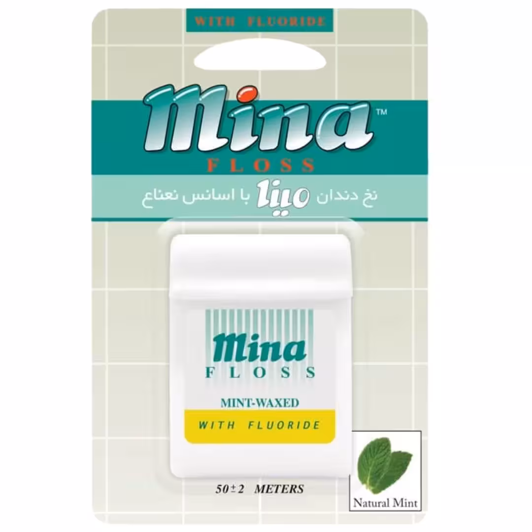 نخ دندان متراکم نعنایی مینا 50 متر