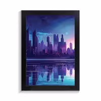 تابلو منظره طرح شهر مدل PF-22152