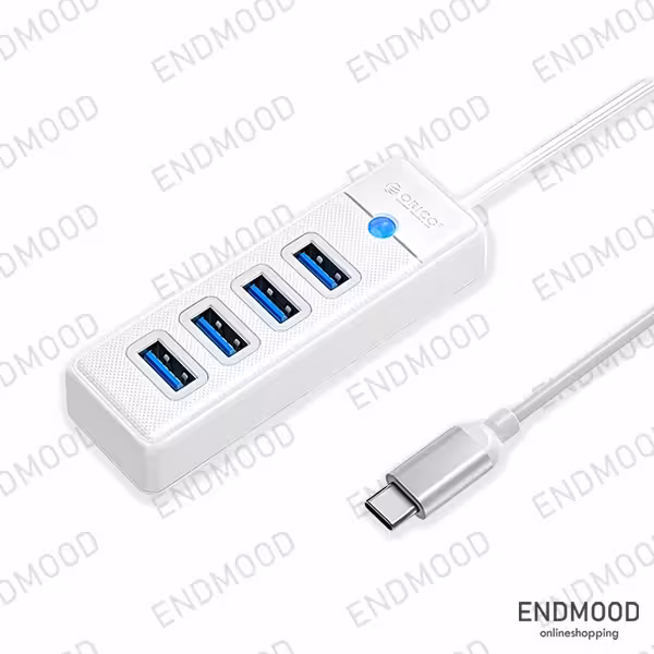 هاب 4 پورت USB 30 اوریکو مدل PW4U-C3-015-WH