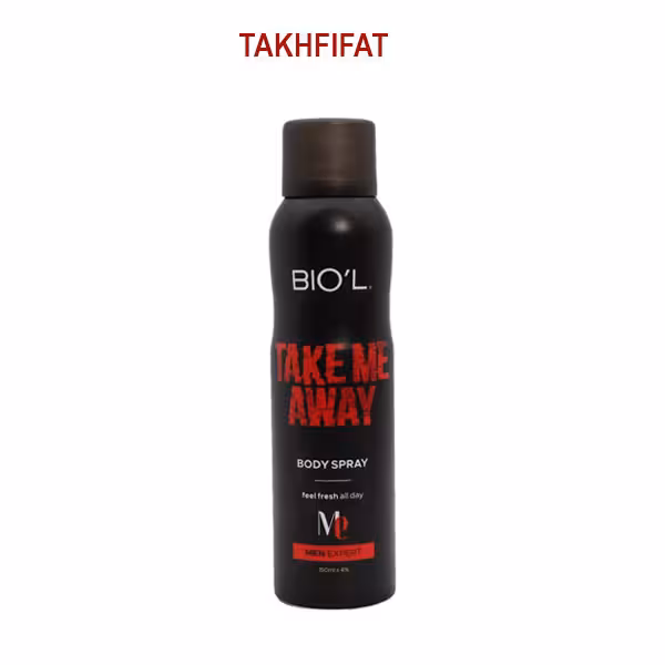 اسپری بدن مردانه مدل Take Me Away حجم 150میل بیول ( Biol Body Spray Take Me Away For Men 150ml )