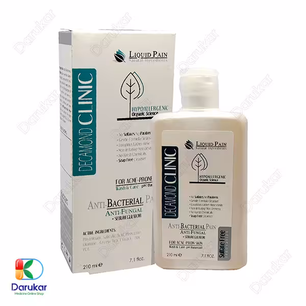 پن مایع ضد باکتری و ضد قارچ دکاموند کلینیک مناسب پوست چرب و مستعد آکنه 210 میلی لیتر