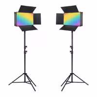 کیت نورپردازی دو شاخه U800-RGB به همراه پایه D-kit28
