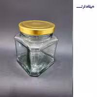 شیشه مربایی مکعبی 7در7ارتفاع 9