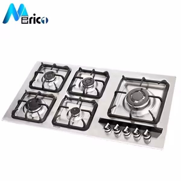 گاز رومیزی اخوان کد GI145s پنج شعله استیل