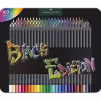 مداد رنگی 100 رنگ فابر کاستل مدل Black Edition
