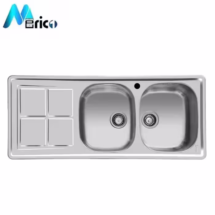سینک اخوان کد 159 توکار دو لگنه