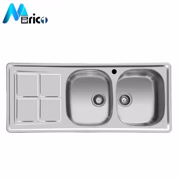 سینک اخوان کد 159 توکار دو لگنه