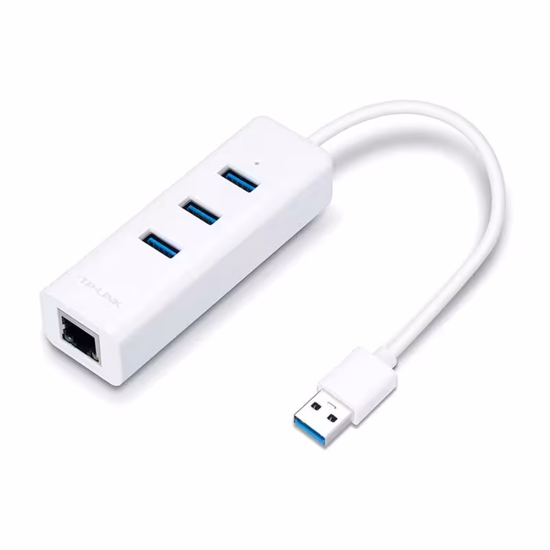 کارت شبکه و هاب USB 3.0 تی پی لینک مدل UE330