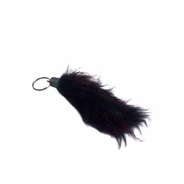 آویز تزئینی خودرو طرح دم روباه کوتاه قرمز مشکی