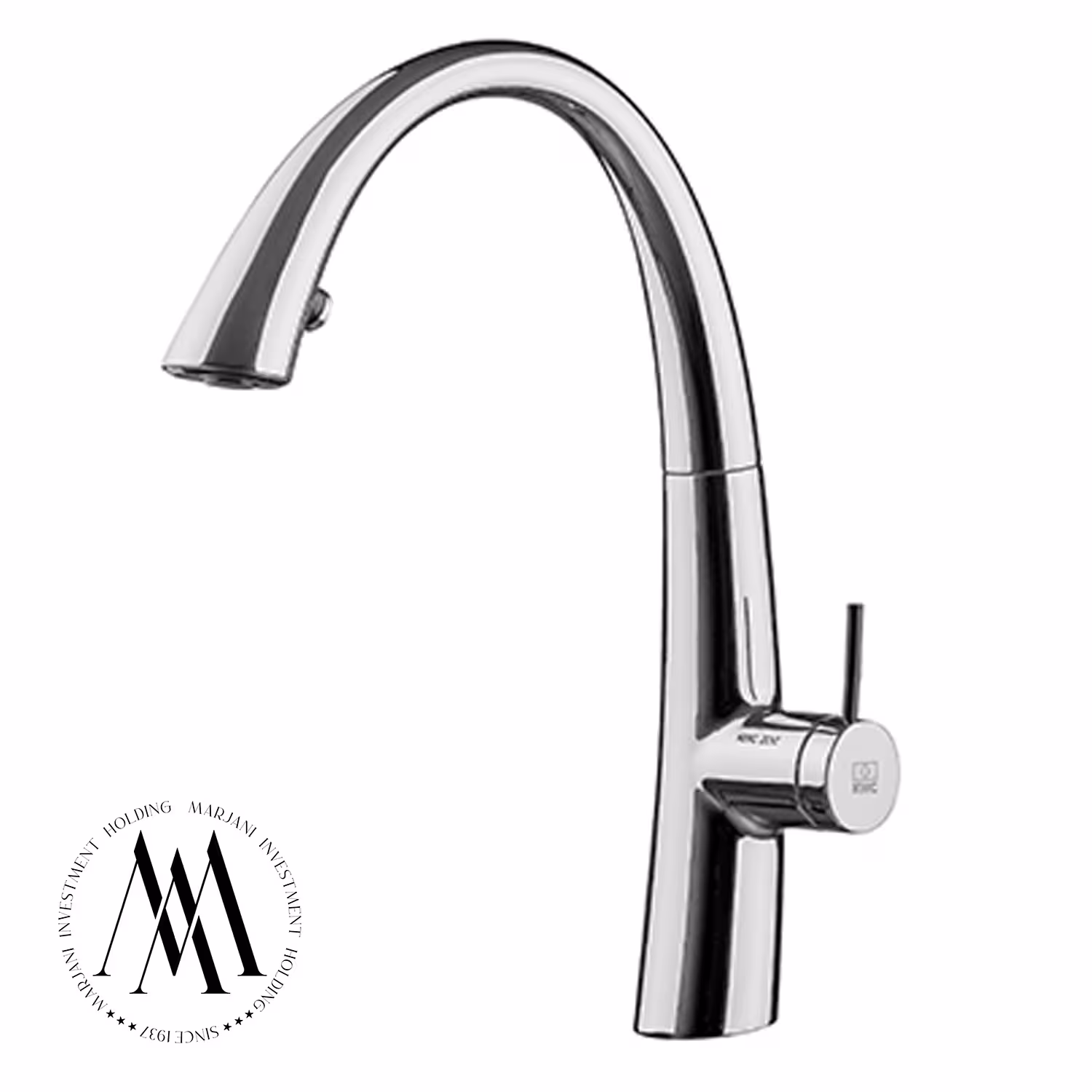 شیر ظرفشویی دومنظوره kwc مدل زو فایبر اپتیک (کروم)