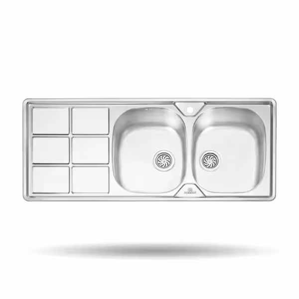 سینک ظرفشویی توکار پرنیان استیل مدل PS 1224
