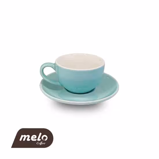 فنجان اسپرسوخوری تکی رنگ آبی