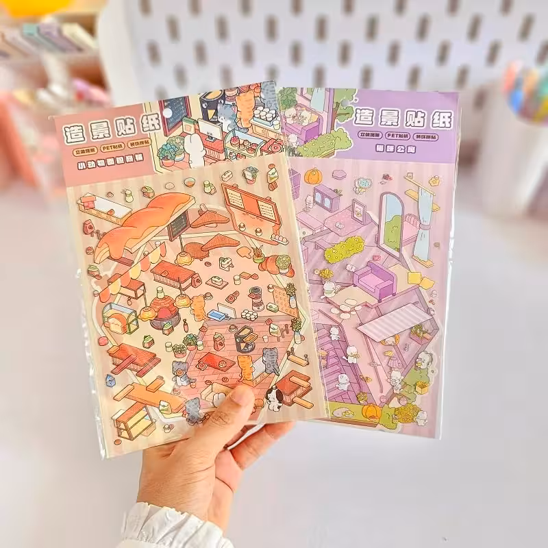 استیکر 3 بعدی ساختنی طرح 3