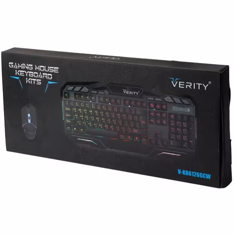 موس و کیبورد گیمینگ Verity V-KB6121GCW