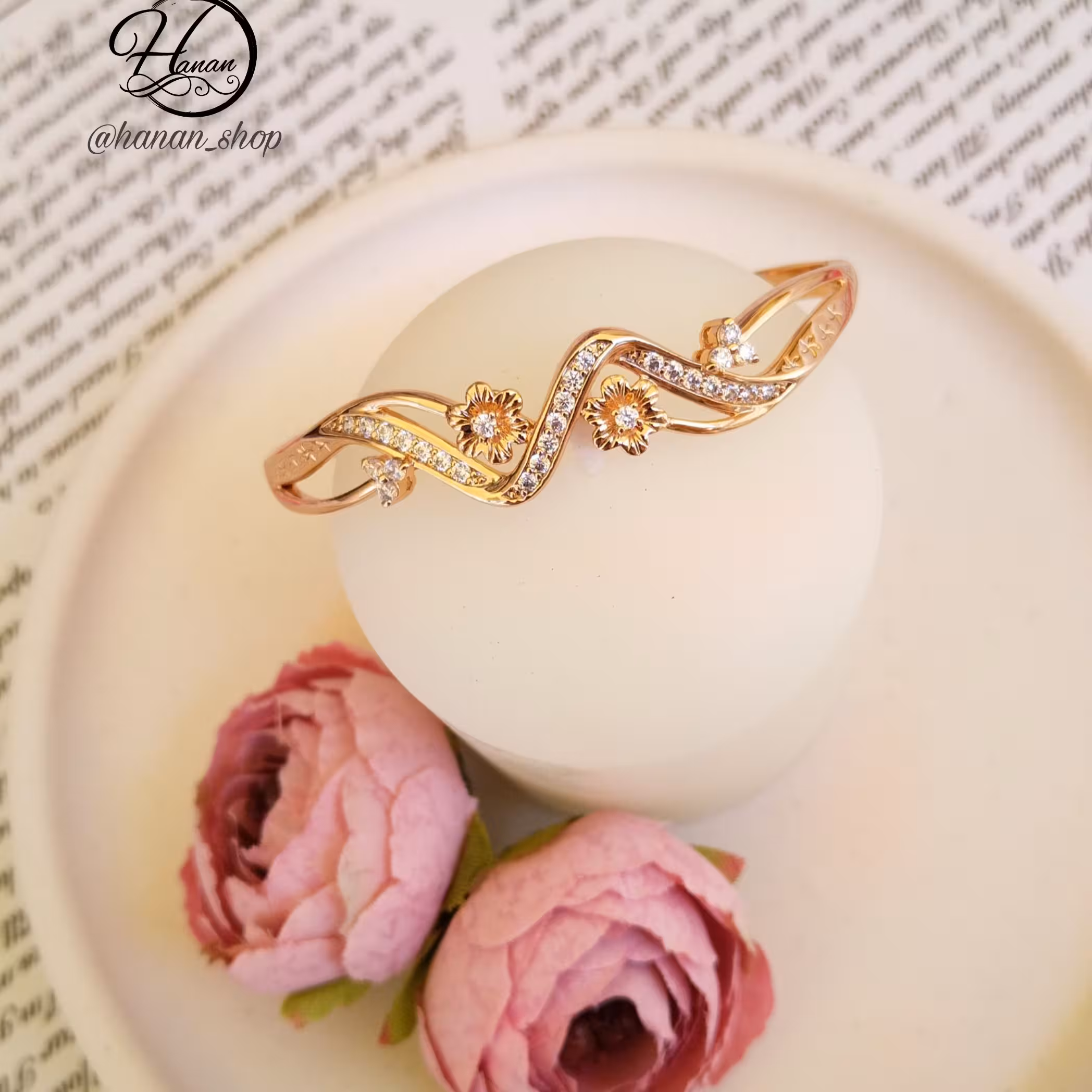 دستبند ژوپینگ کد 11216 آبکاری طلا ضد حساسیت اکسسوری و زیورآلات شیک 