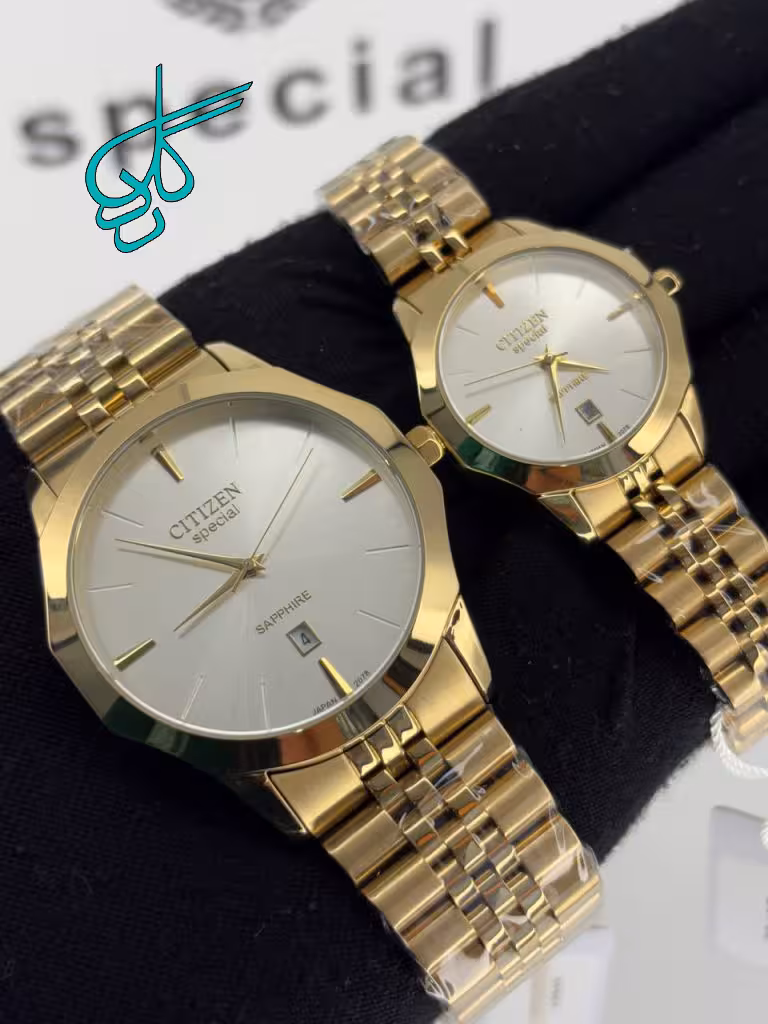 خرید ست ساعت زنانه و مردانه کلاسیک سیتیزن اسپشیال کیفیت عالی رنگ ثابت موتور ژاپن کد 2117437 - ردگل
