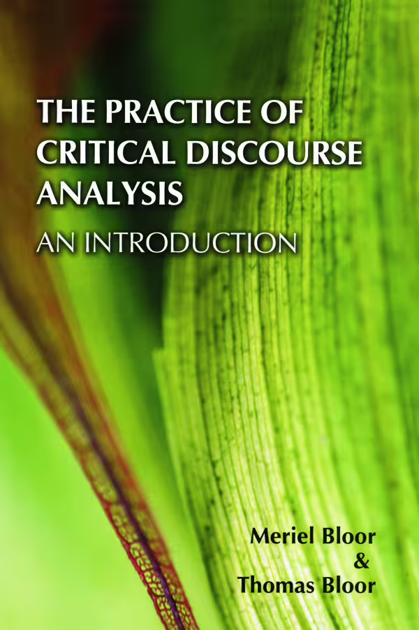 The practice of critical discure analysis